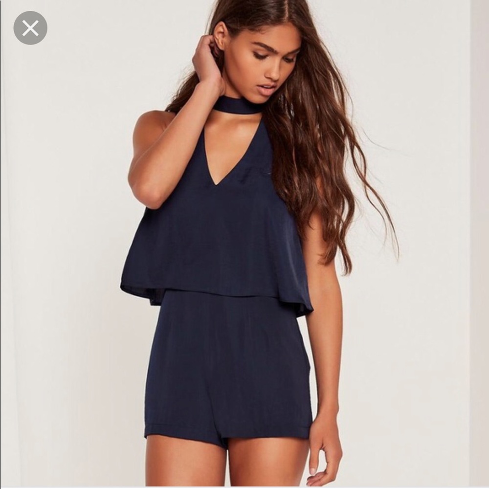 Double layer choker romper
